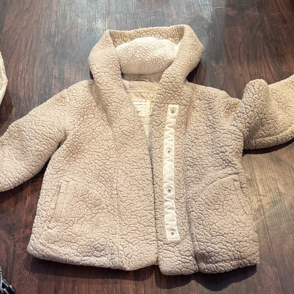 Cat & Jack Cream Kids Puffer Jacket